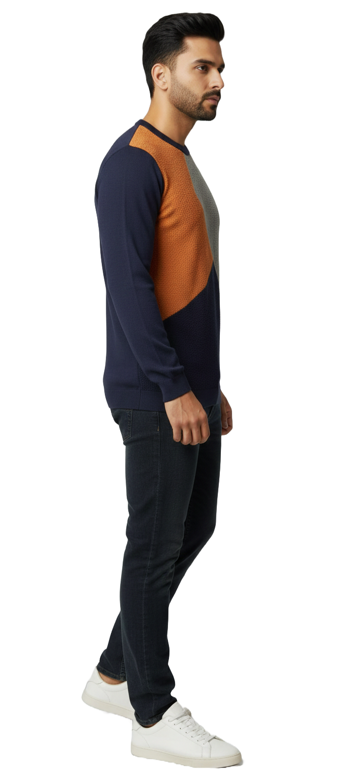 Orange and Gray T-SHIRT