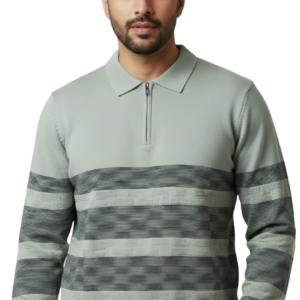 Cotton Collar Green T-shirt