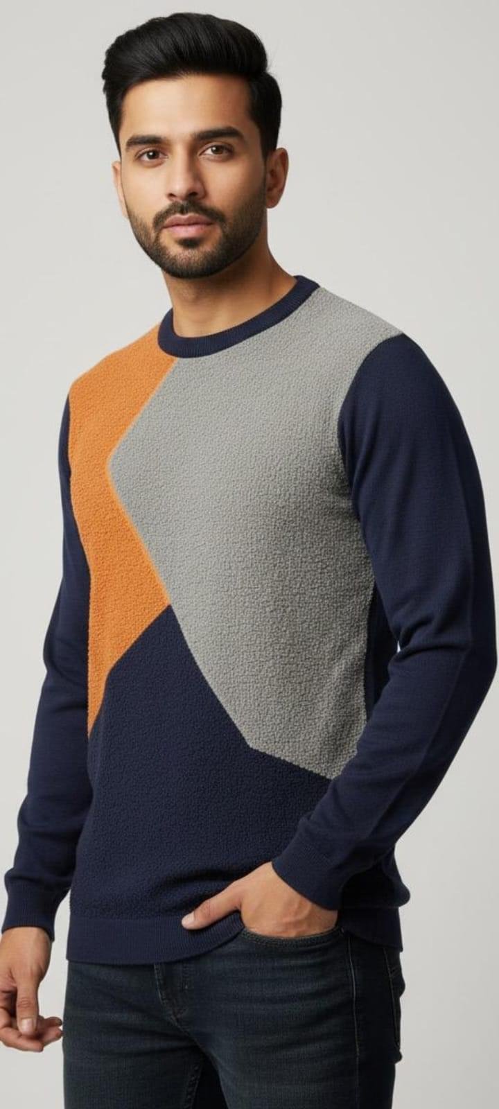 Orange and Gray T-SHIRT